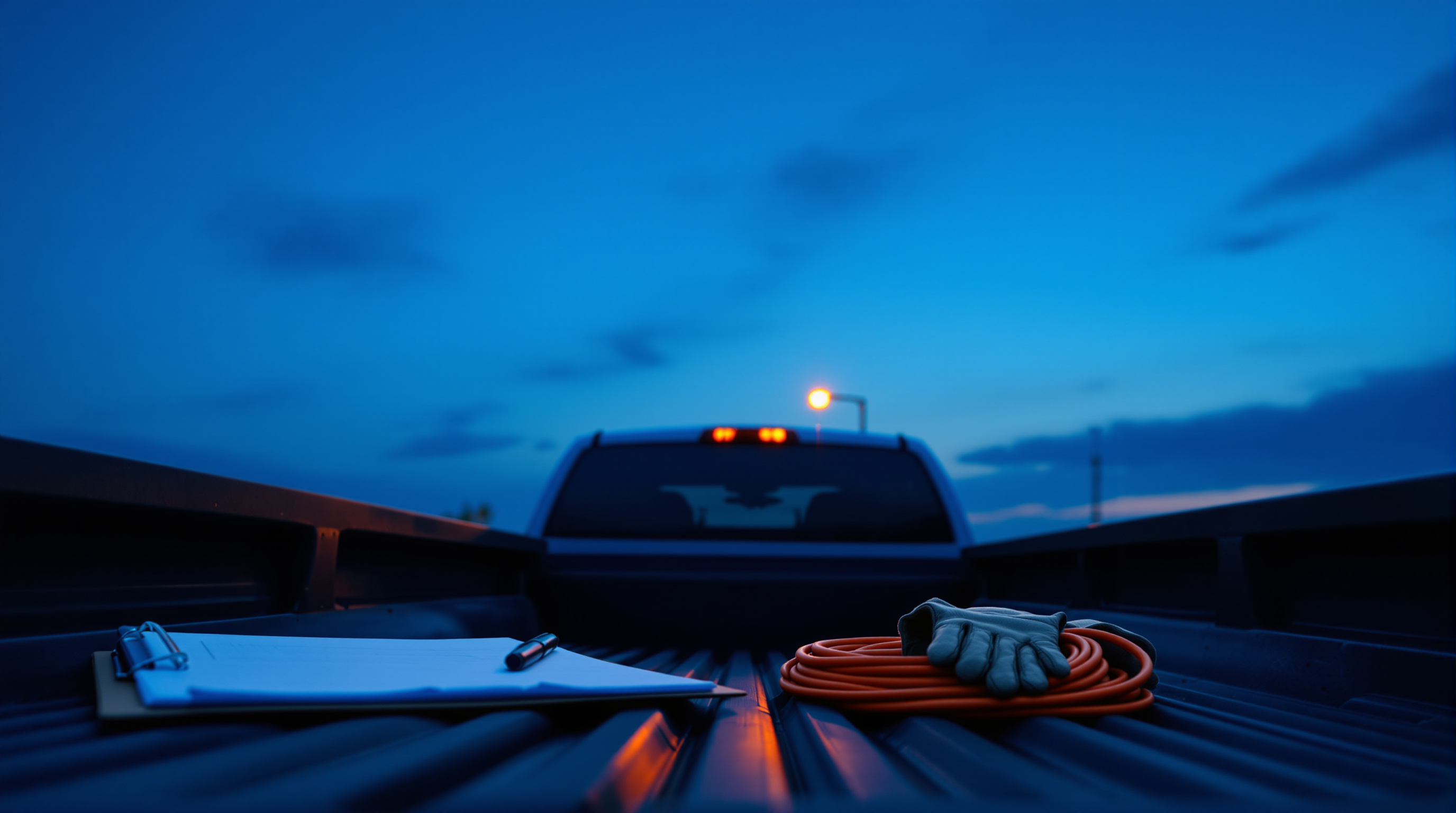 A workbench at night with wrenches laid out neatly and a desk phone at the edge of the frame